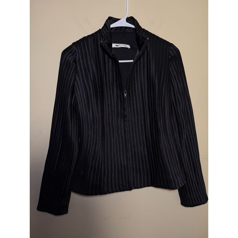 Vintage Tadashi Shoji Vertical Pleated Fitted Jacket | See Description For Size